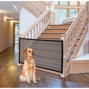 NWK‎ Magic Dog Gate for Stairs - Safe Pet Enclosure, 30'' X 43